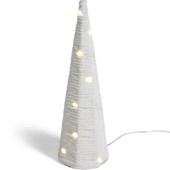 Sapin lumineux 50LED blanc chaud H100cm