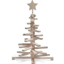 Sapin Noël bois amovible H. 71 cm