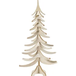 Sapin Noël bois amovible H. 120 cm