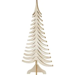 Sapin Noël bois amovible H. 120 cm