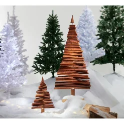 Sapin Noël bois flotté brun 0,53 m
