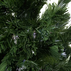 Sapin Noël Vert en fibre optique 16 Led Multicolore H120 cm