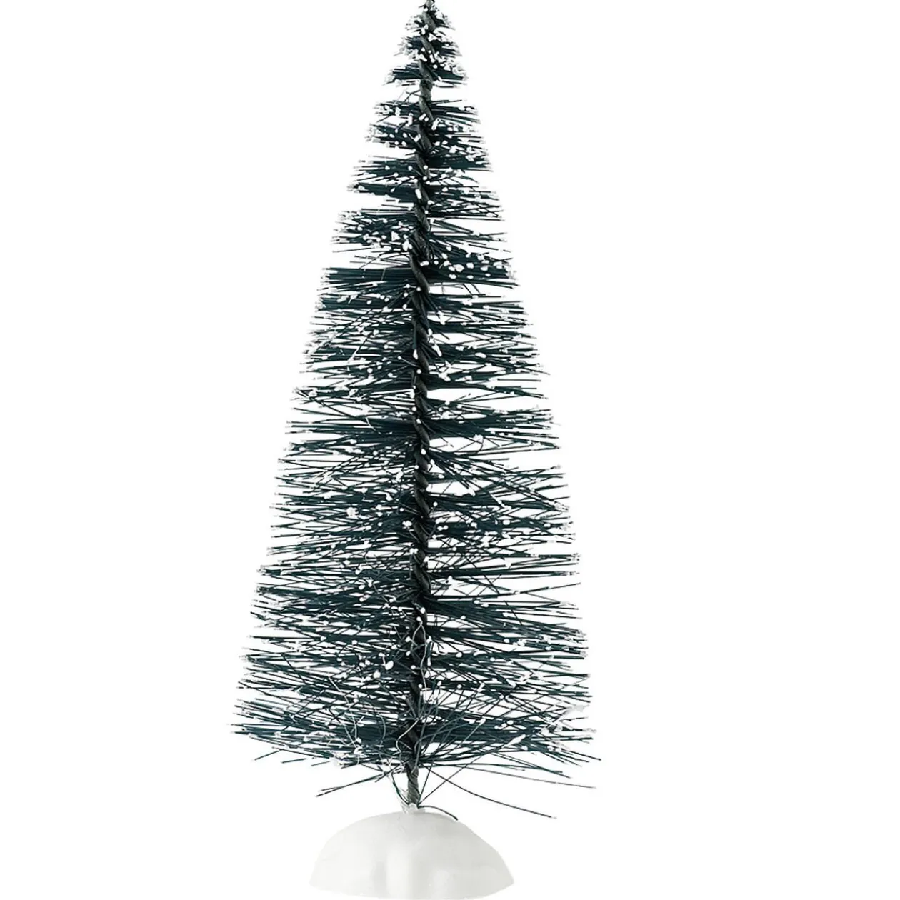 Sapin vert accessoires village de Noël x5