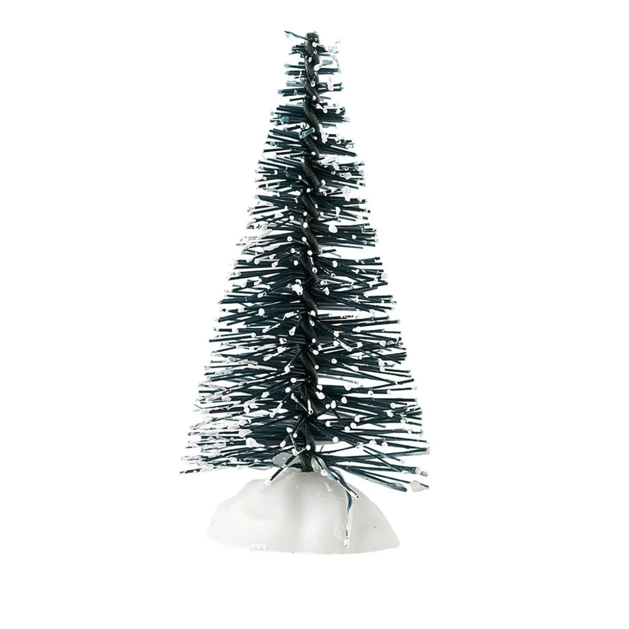 Sapin vert accessoires village de Noël x5