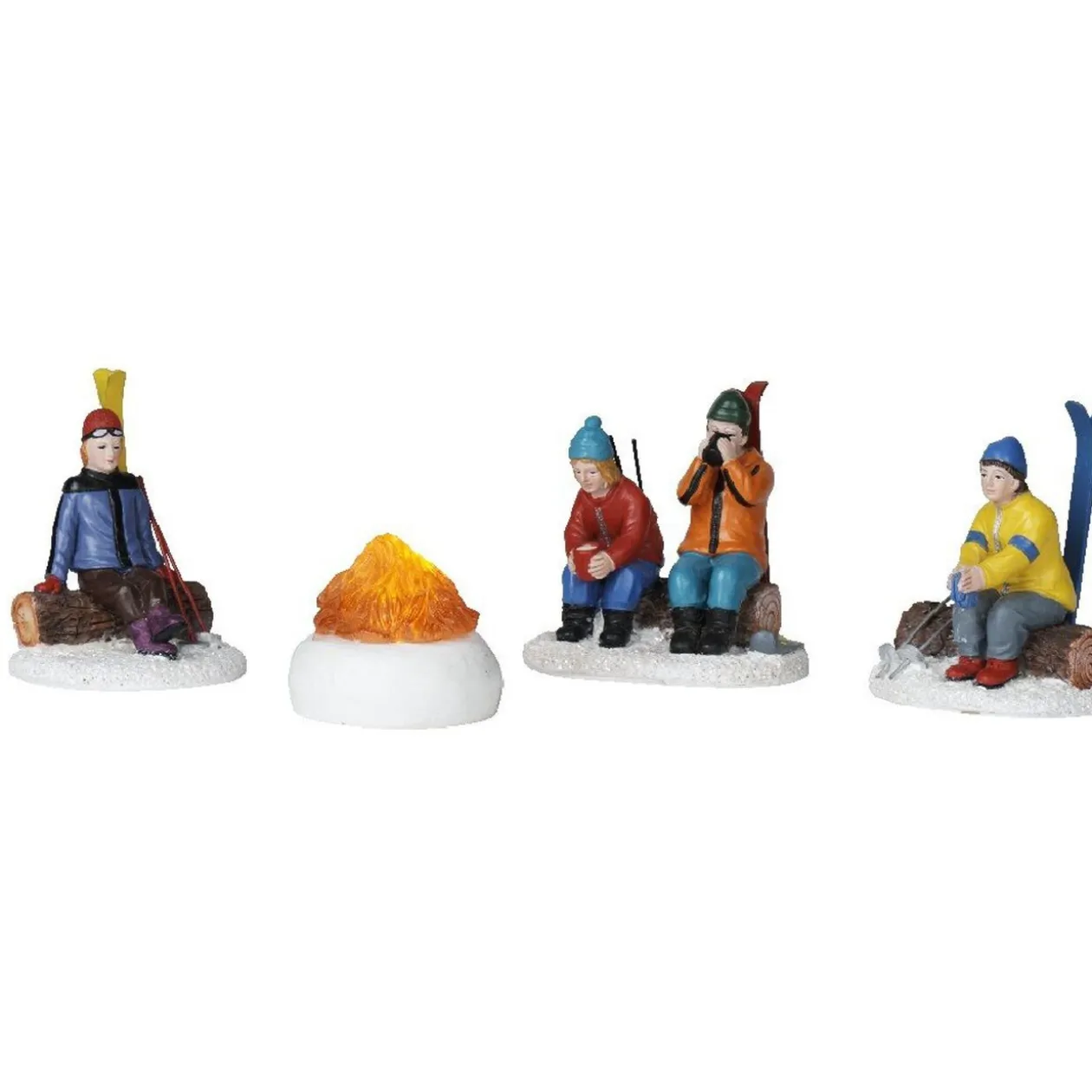 Scène déco coin du feu lumineux