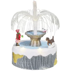 Scène de Noël lumineuse H12,5cm