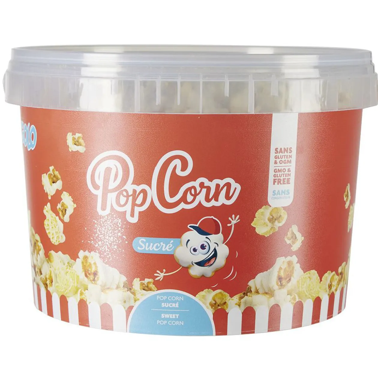 Seau pop corn sucré Togolo 250g