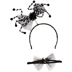 Serre tête adulte Halloween araignée géante et tour de cou