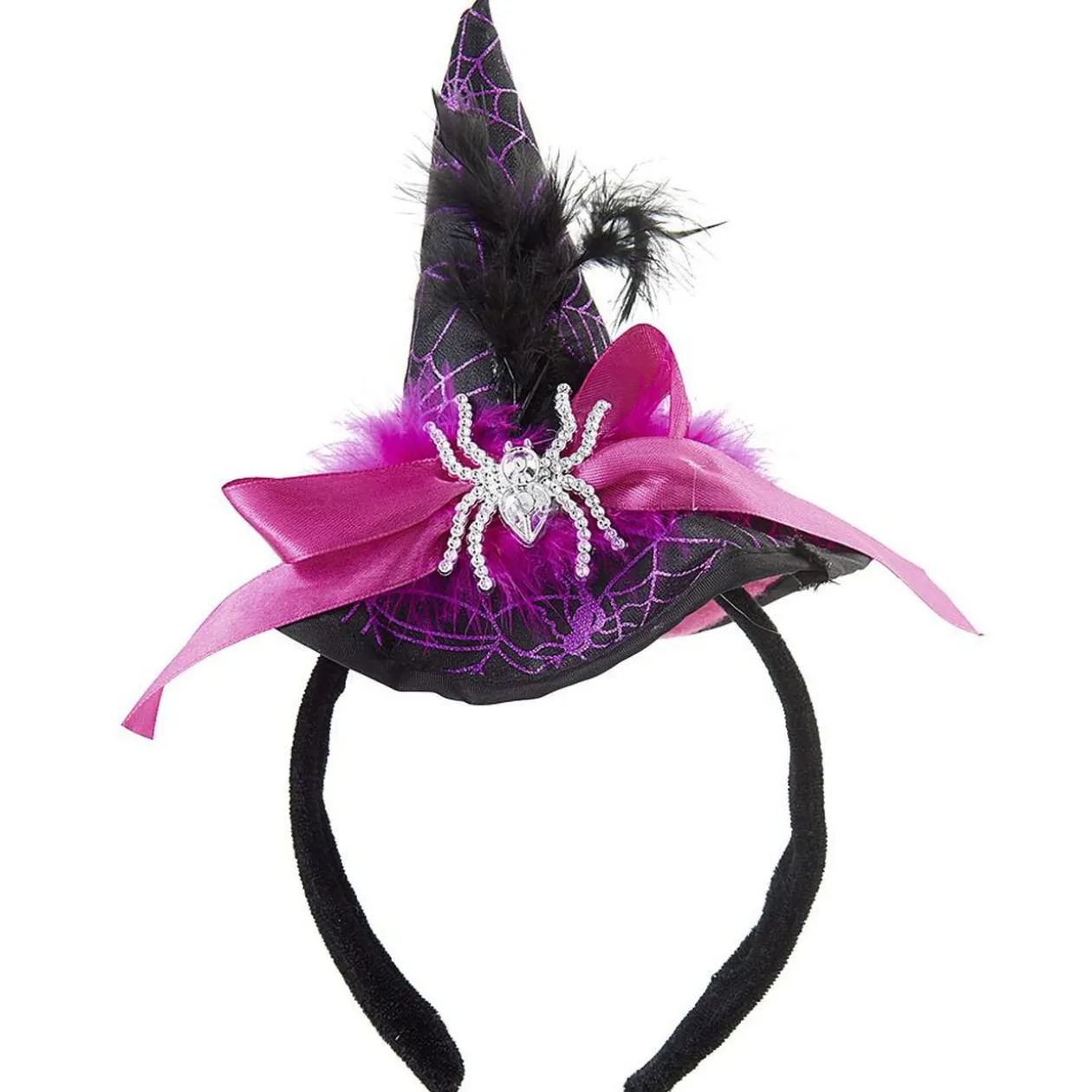 Serre tête chapeau de sorcière enfant