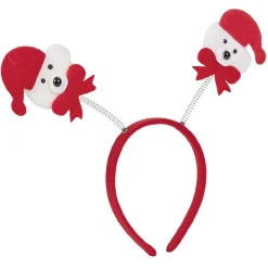 Serre tête de noël pour enfant en tissu