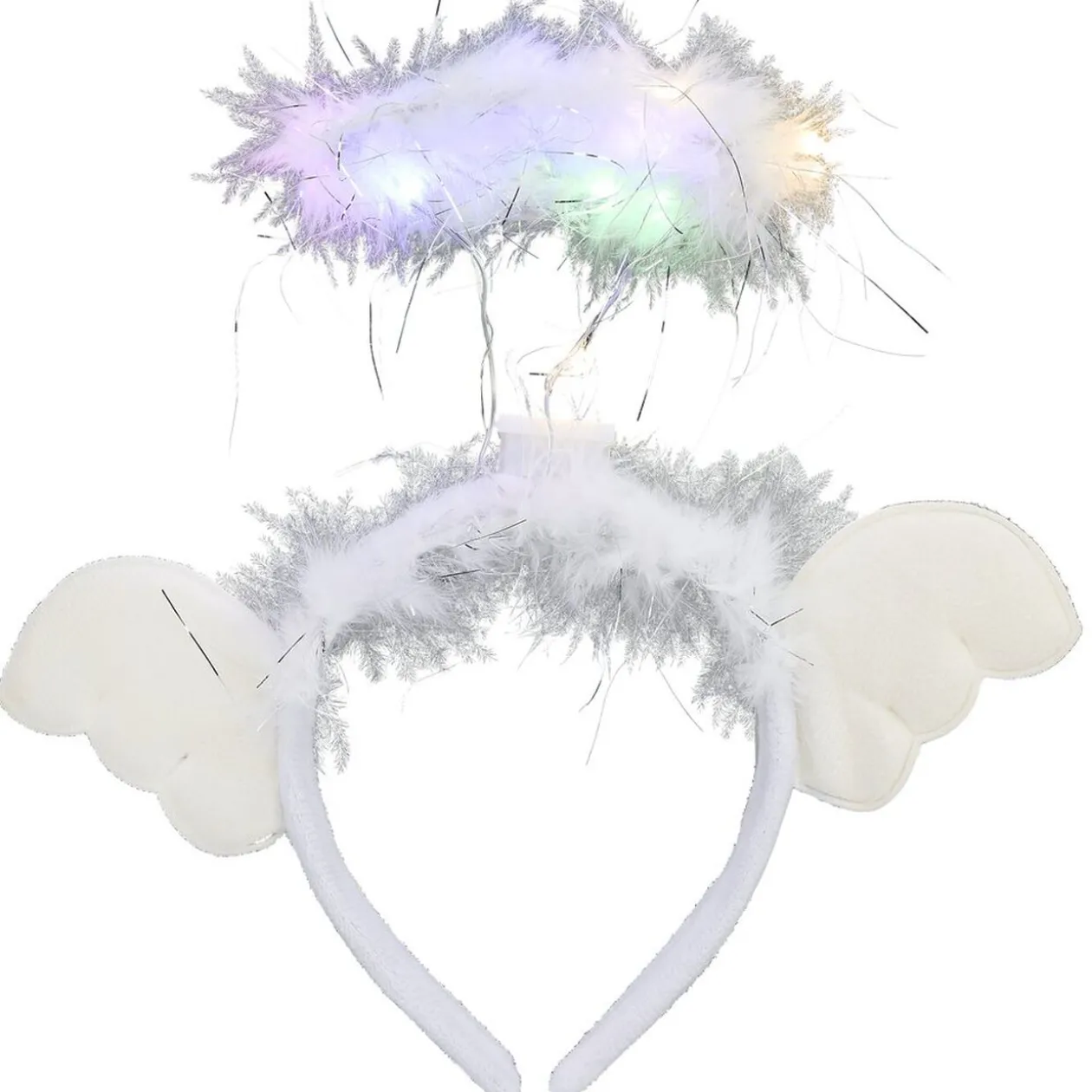 Serre-tête ange à LED multicolore