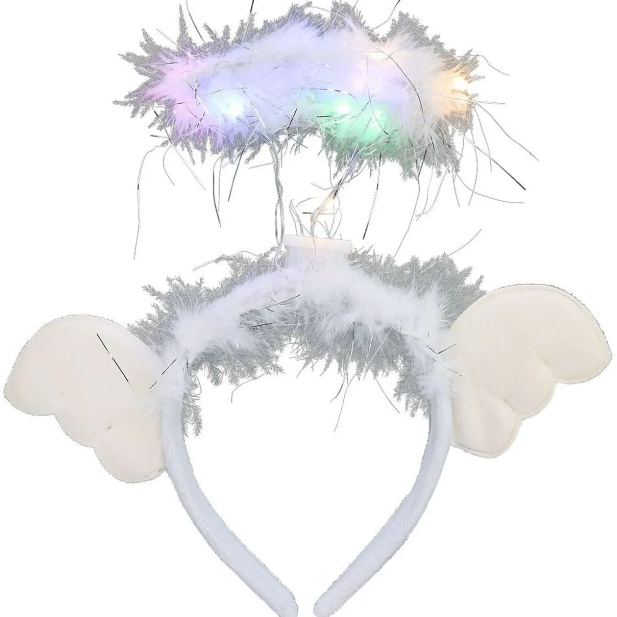 Serre-tête ange à LED multicolore