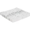 Serviette argent&blanc papier x20