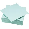 Serviette carré unie vert d'eau 2 plis en papier x50