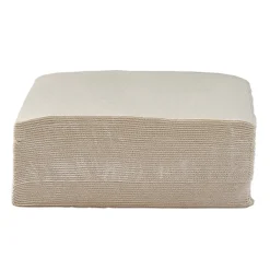 Serviette carrée blanc lin 2 plis en papier x40