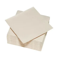Serviette carrée blanc lin 2 plis en papier x40
