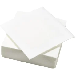 Serviette carrée blanche Tex Touch 2 plis en papier x40