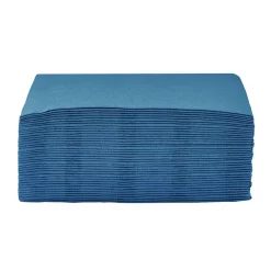 Serviette carrée bleu canard 2 plis en papier x40