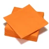 Serviette carrée orange en papier x50
