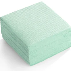 Serviette cocktail 2 plis en papier vert pastel x40