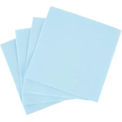 Serviette cocktail carrée bleu clair 2 plis en papier x40