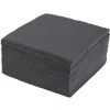 Serviette cocktail carrée gris foncé 2 plis en papier x40