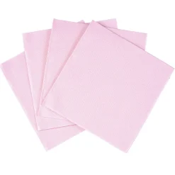 Serviette cocktail carrée rose 2 plis en papier x40