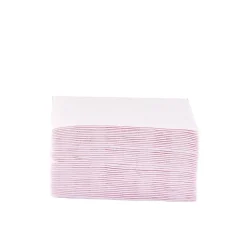 Serviette cocktail carrée rose pâle 2 plis en papier x40