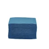 Serviette cocktail carrée bleu canard 2 plis en papier x40