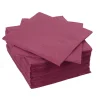 Serviette cocktail jetable prune x40