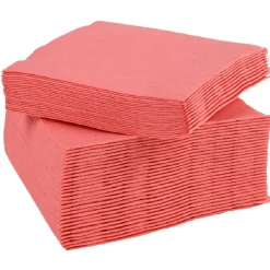 Serviette cocktail rose fushia x40