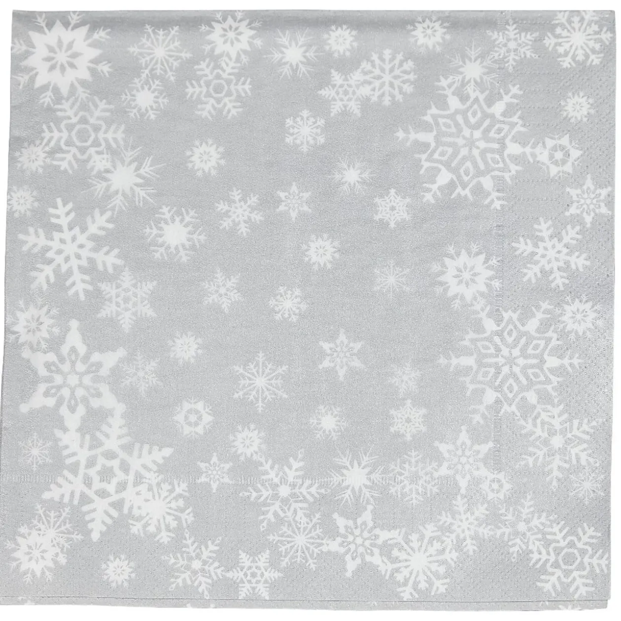 Serviette de Noël en papier motif pluie de flocons x 20
