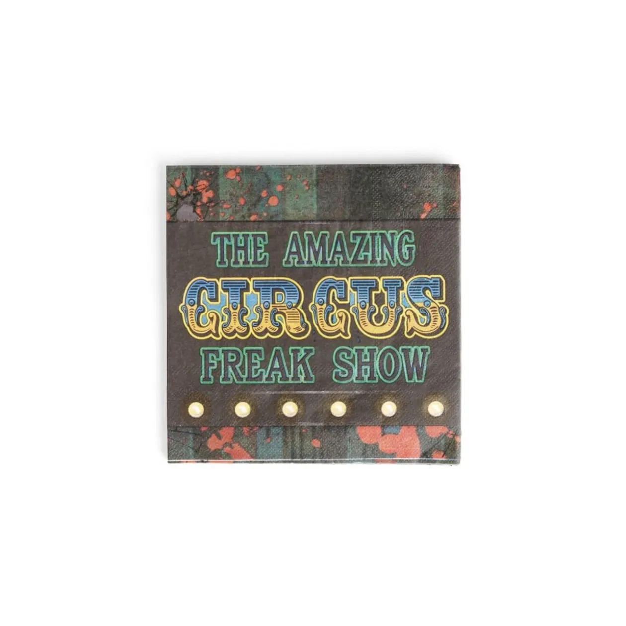 Serviette de table Halloween cirque Freak Show x16