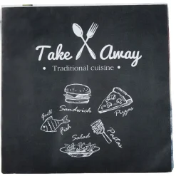 Serviette en papier 3 plis design Take away x20