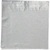 Serviette en papier argenté x 40