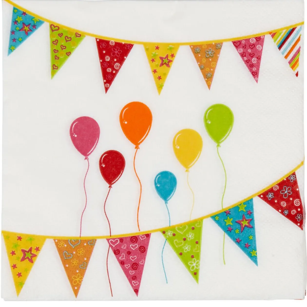 Serviette en papier design fête x20