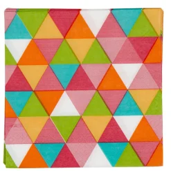Serviette en papier design tangram x20