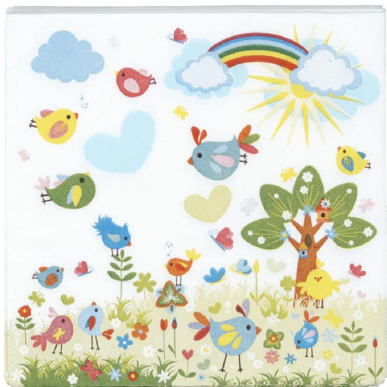 Serviette en papier design happy party x20