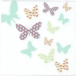 Serviette en papier design papillons x20