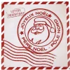 Serviette en papier design lettre père noël x20