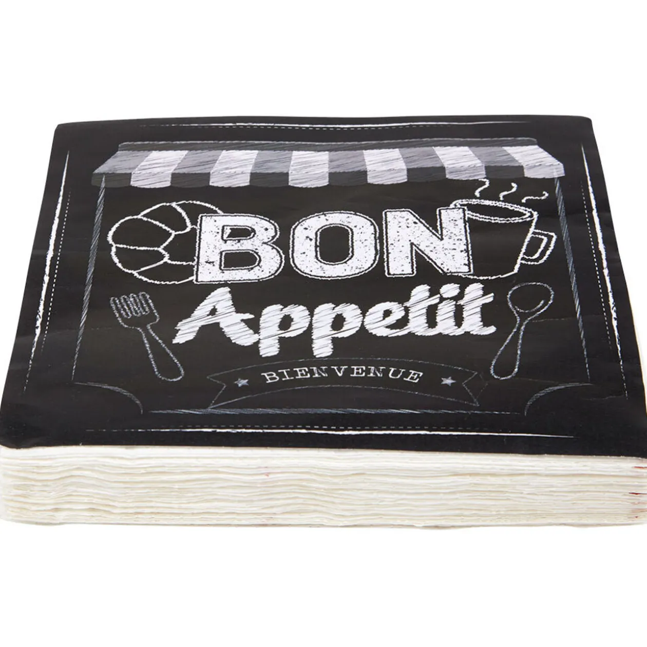 Serviette en papier design bon appétit x20