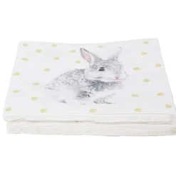Serviette en papier design lapin x20