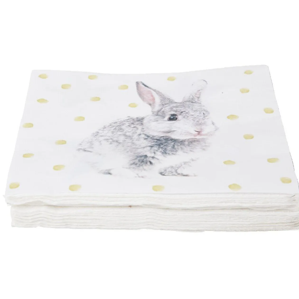 Serviette en papier design lapin x20