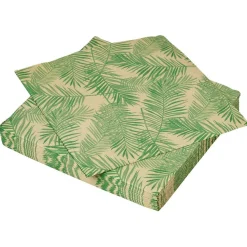 Serviette en papier double point imprimé nature x20