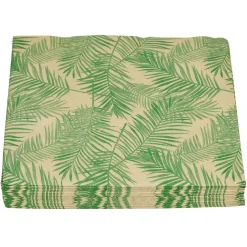 Serviette en papier double point imprimé nature x20