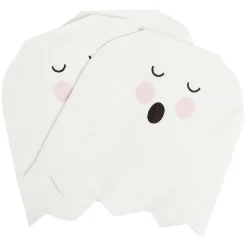 Serviette en papier fantôme blanc Halloween x20