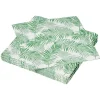 Serviette en papier imprimé feuille vert x20