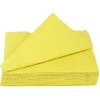 Serviette en papier jaune motif confettis blanc x 20
