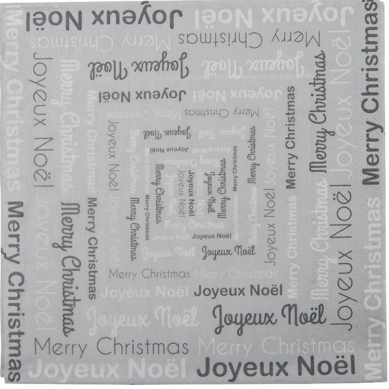 Serviette en papier motif "Joyeux Noel" x20