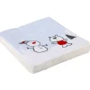 Serviette en papier motif neige x20